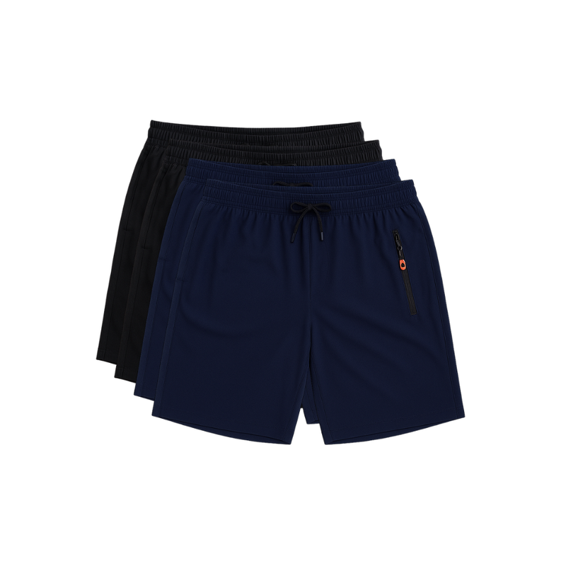 Kit 4 Bermudas DryFit Premium zenith Performance - Secagem rápida, Bolso com Zíper e Ajuste Anatômico | FRETE GRÁTIS