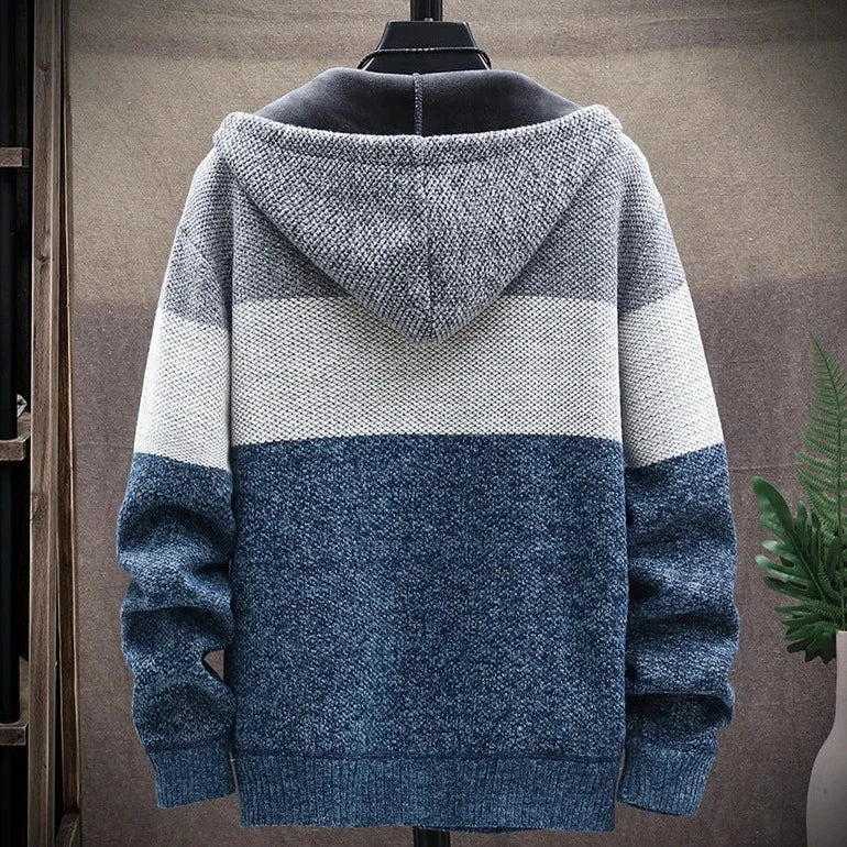 Casaco Masculino de Lã com Capuz - Estilo e Conforto