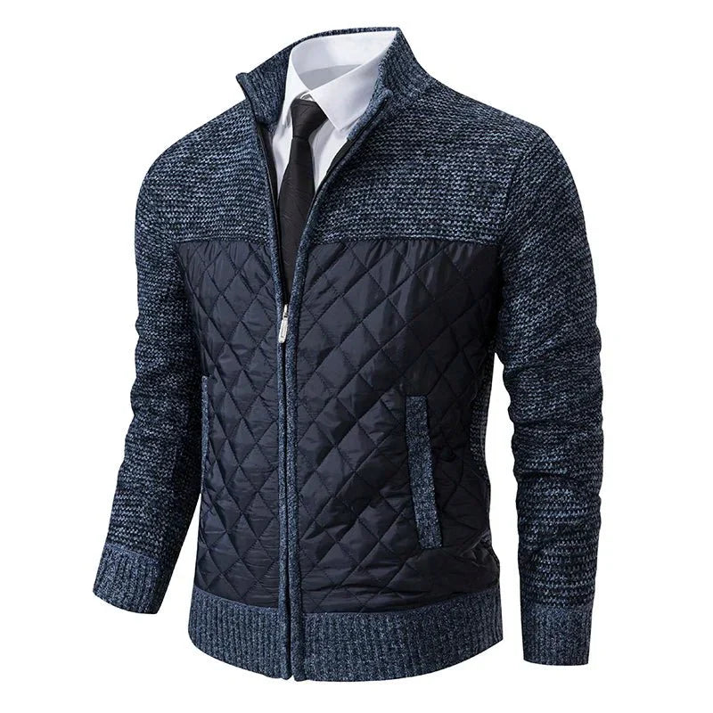 Jaqueta Masculina Patchwork - Cardigã Masculino - Outono/Inverno 2024